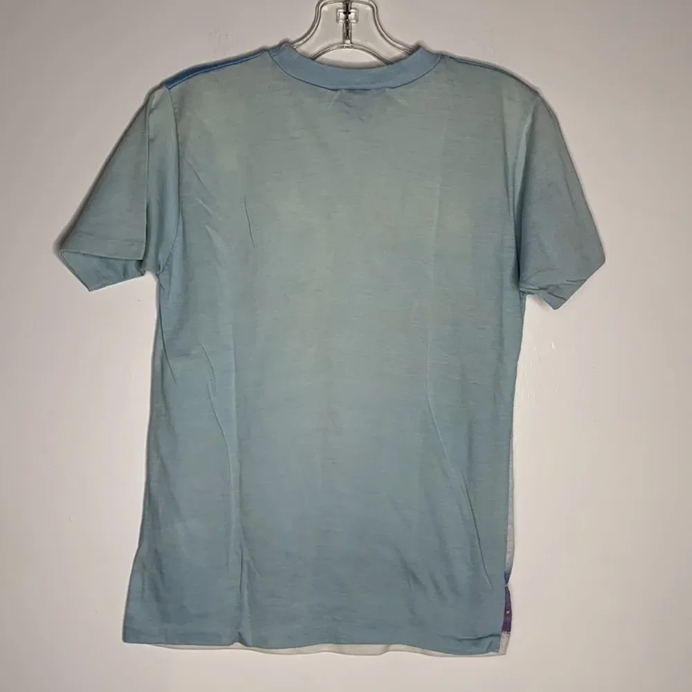 Vintage Blue and Orange Sailboat Graphic Tee photo print - Picture 6 of 6